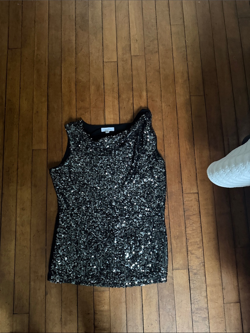 calvin klein sparkle top